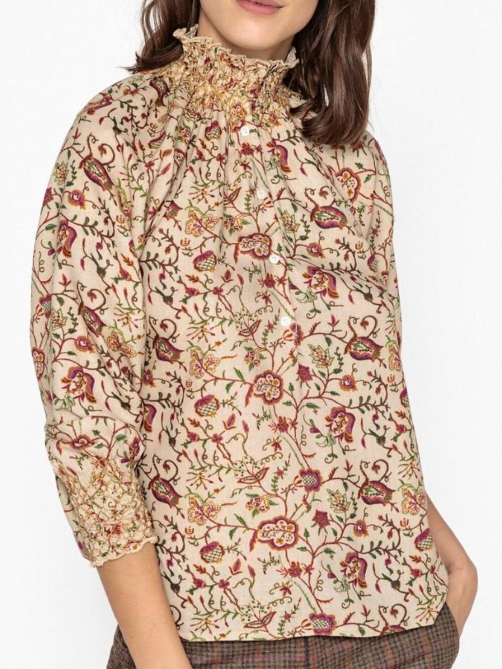 soeur EMY Silk Blouse with Embroidered detail Size 34